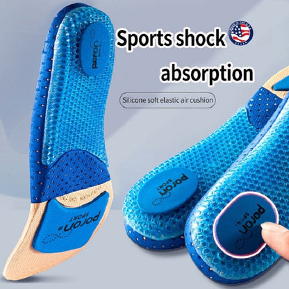 【2 Pairs】Breathable Arch Support Sport Insoles - Shock Absorption for Outdoor Running