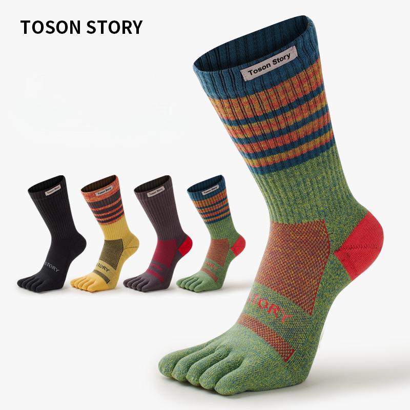 (3 pairs) TOSON STORY Five-Finger Athletic Socks - BPRunning