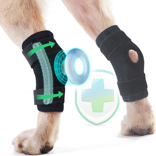 1 Pair Dog Rear Leg Brace for Joint Support and Recovery