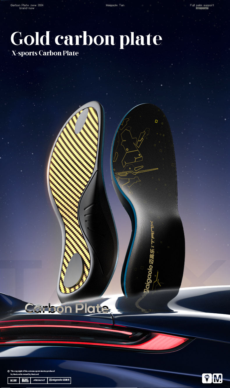 Tanx Gold High-Performance Carbon Fiber Sport Insoles