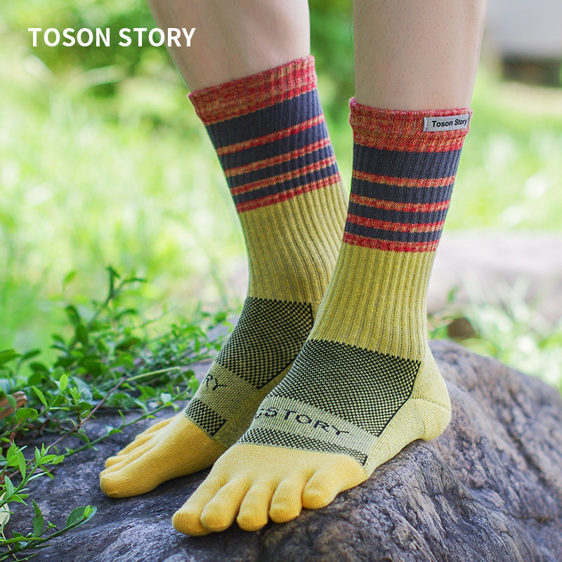 (3 pairs) TOSON STORY Five-Finger Athletic Socks - BPRunning