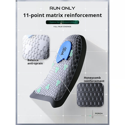 Carbon Fiber Insole with Poron Cushioning—Arch Support for Running and Sports