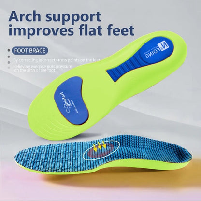 【2 Pairs】Sports Elasticity Insoles - Shock Absorbing & Breathable