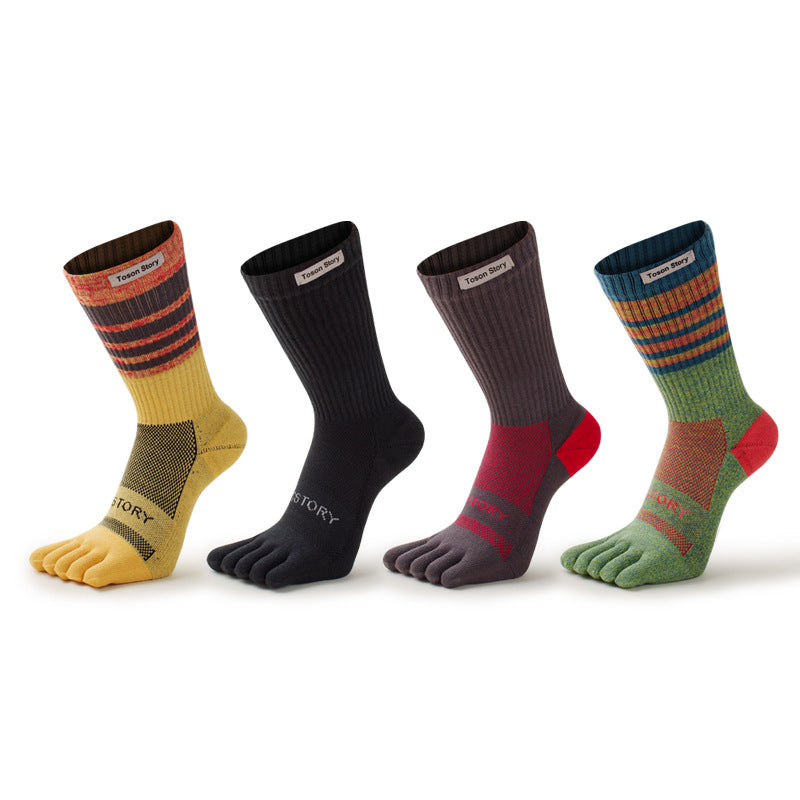 (3 pairs) TOSON STORY Five-Finger Athletic Socks - BPRunning