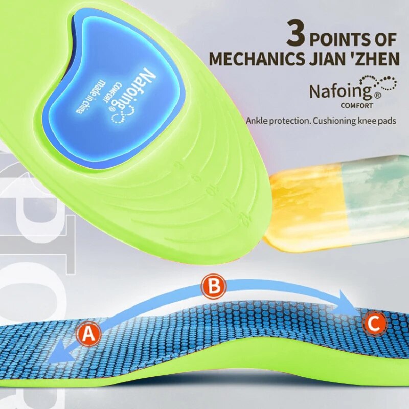 【2 Pairs】Sports Elasticity Insoles - Shock Absorbing & Breathable