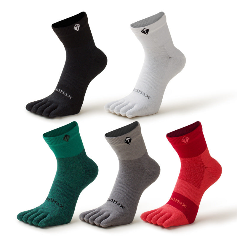 (5 pairs) TOSON STORY High-Performance Lightweight Five Finger Ankle Socks for Men and Women - BPRunning