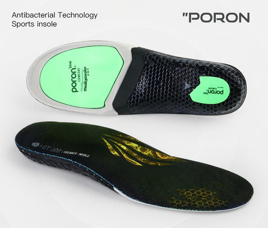 Carbon Fiber Insole with Poron Cushioning—Arch Support for Running and Sports