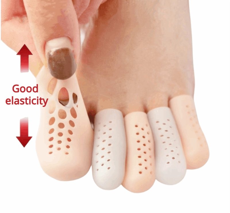 (14 Pcs) Gel Toe Protectors - Big Toe Caps for Foot Pain Relief - BPRunning