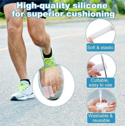 (14 Pcs) Gel Toe Protectors - Big Toe Caps for Foot Pain Relief - BPRunning