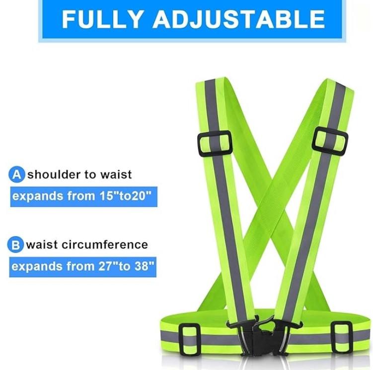 (2 Pack) Reflective Running Vest - High-Visibility Safety Gear for All Activities - BPRunning