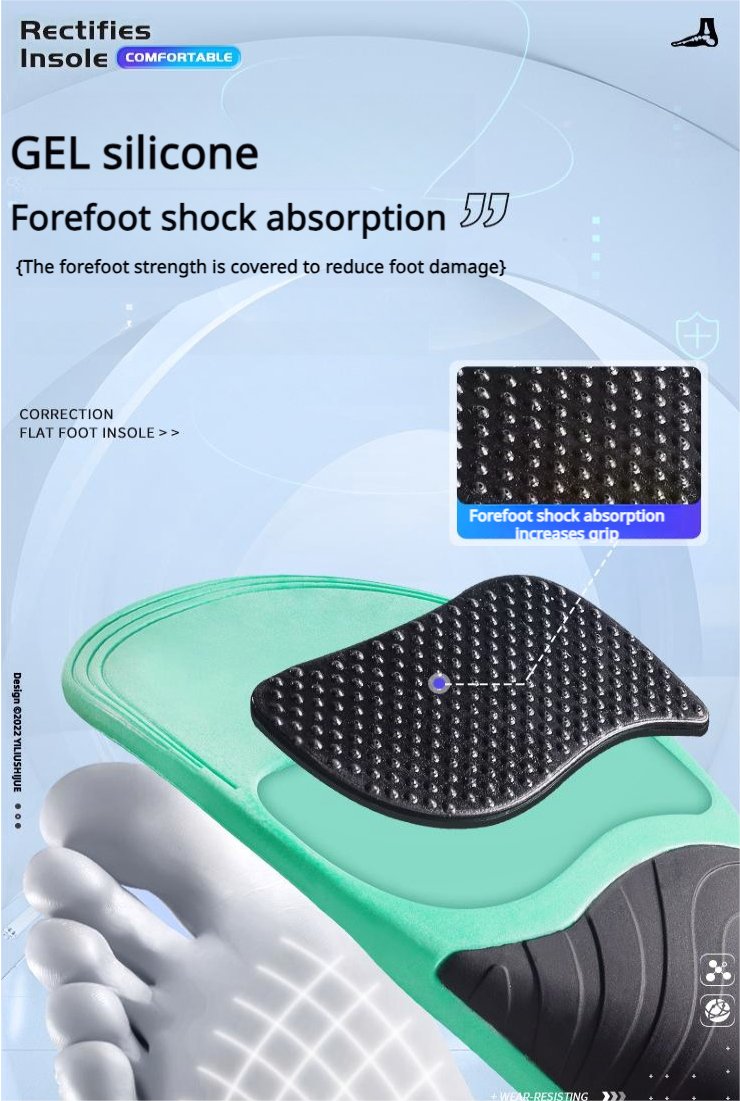 【2 Pairs】Advanced Orthotic Arch Support Insoles for Flat Feet & Pain Relief - BPRunning