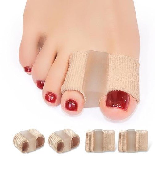 (2 Pcs) Gel Bunion Toe Separators - Breathable Protectors for Overlapping Toes - BPRunning