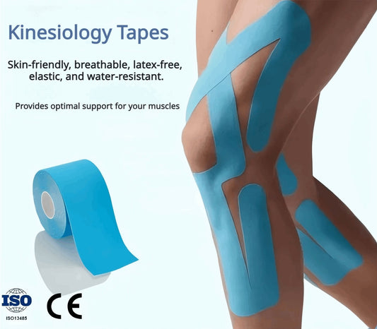 (2 Rolls) Kinesiology Tape - Waterproof, Elastic, Self-Adhesive for Sports - BPRunning