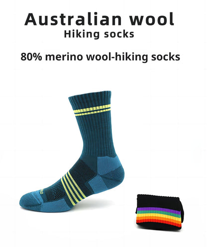 (22 Pairs) Customizable Premium Australian Wool Running, Hiking Socks - BPRunning