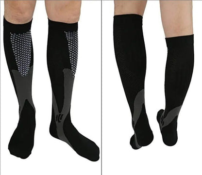 (3 Pairs) Compression Socks for Running, Cycling, Hiking, Varicose Veins - BPRunning