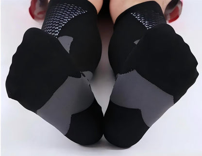 (3 Pairs) Compression Socks for Running, Cycling, Hiking, Varicose Veins - BPRunning