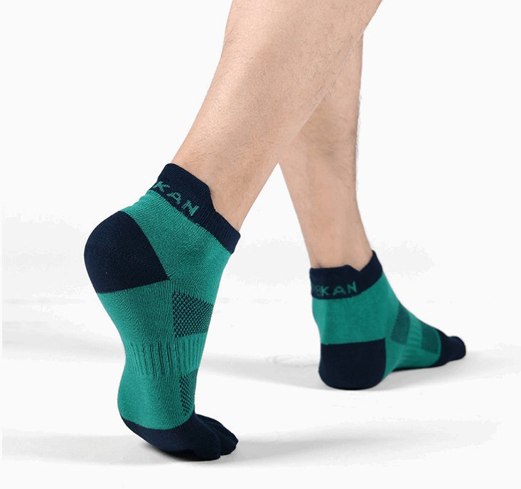 (3 Pairs) Low-cut Breathable Cotton Five-Toe Sports Socks for Men and Women - BPRunning