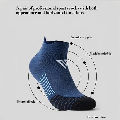 (3 Pairs)Low-cut Running Socks: Quick-Drying, Sweat-Absorbing, Breathable, Anti-Friction - BPRunning