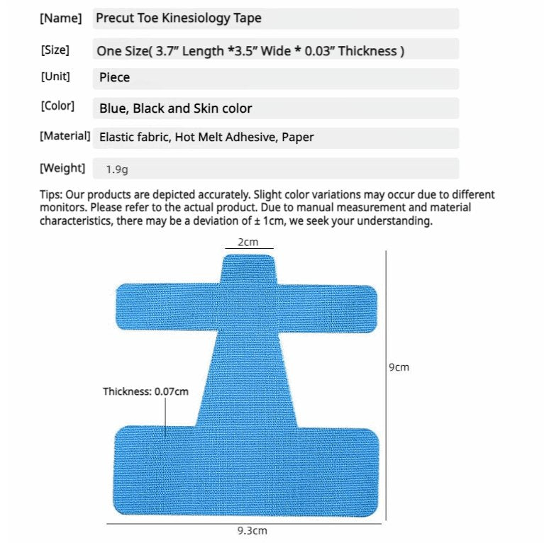 40 Count Bunion Correction Tape - Precut Kinesiology for Pain Relief - BPRunning