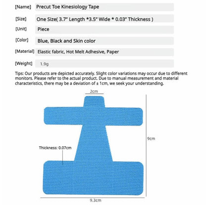 40 Count Bunion Correction Tape - Precut Kinesiology for Pain Relief - BPRunning