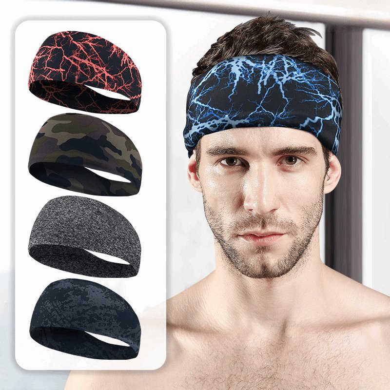 (5 Pack)Sports Sweat Headbands - Moisture Wicking for Running & Gym - BPRunning