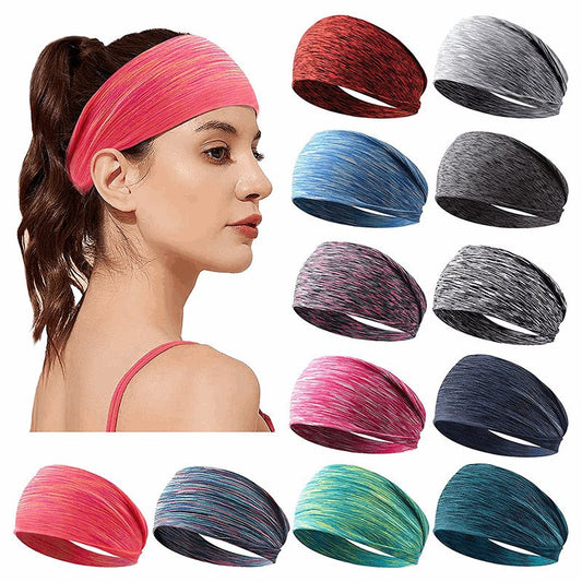 (6 PCS) Workout Headbands - Non-Slip & Moisture Wicking - BPRunning