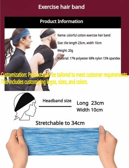 (6 PCS) Workout Headbands - Non-Slip & Moisture Wicking - BPRunning