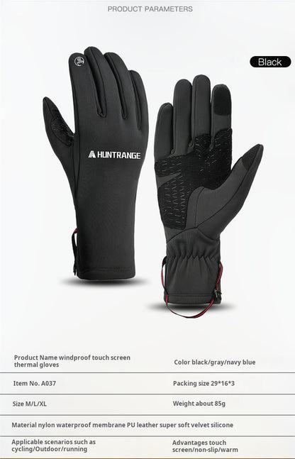 All-Weather Running Gloves - Windproof, Waterproof, Touchscreen - BPRunning