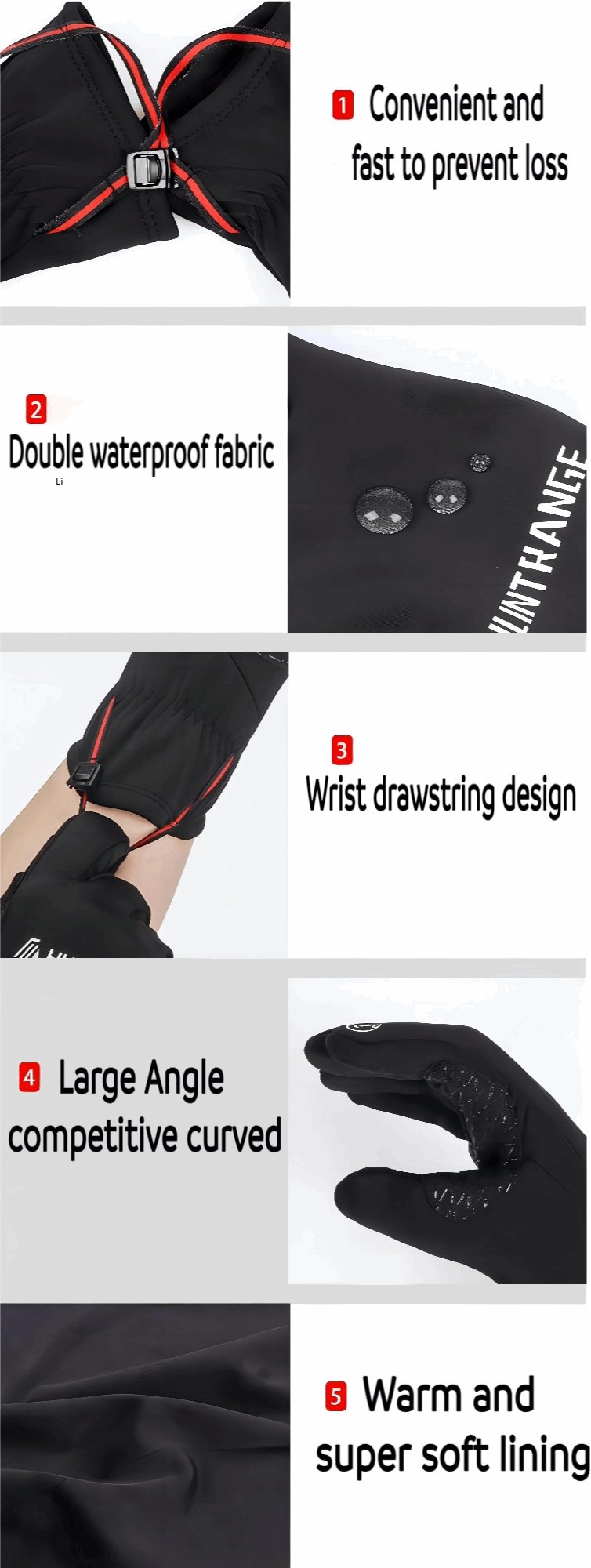 All-Weather Running Gloves - Windproof, Waterproof, Touchscreen - BPRunning