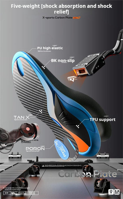 Carbon Fiber Sport Insoles - Arch Support & Shock Absorption for Running - BPRunning