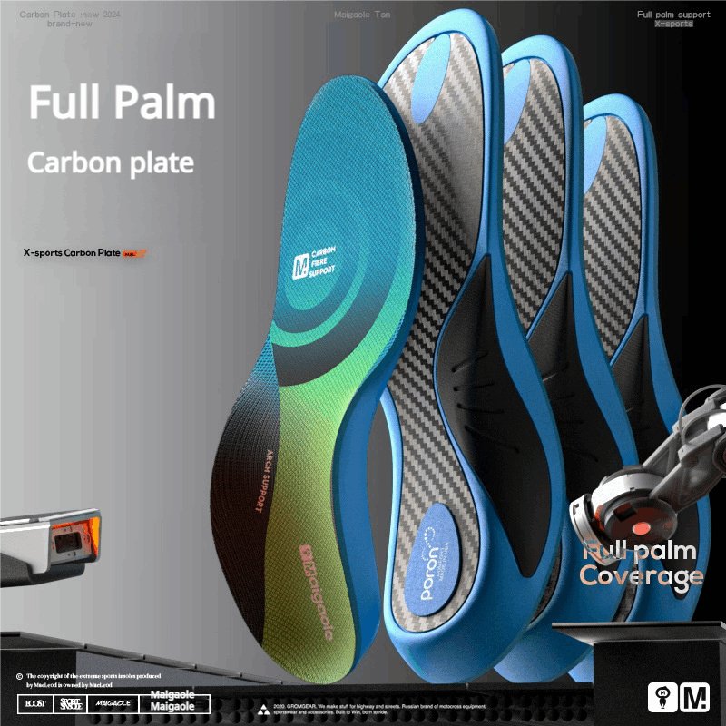 Carbon Fiber Sport Insoles - Arch Support & Shock Absorption for Running - BPRunning