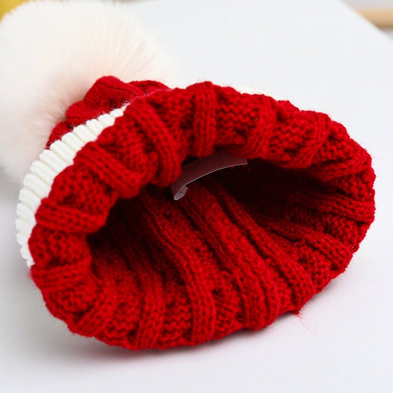 Cozy Christmas Knitted Beanie for Kids and Adults - BPRunning