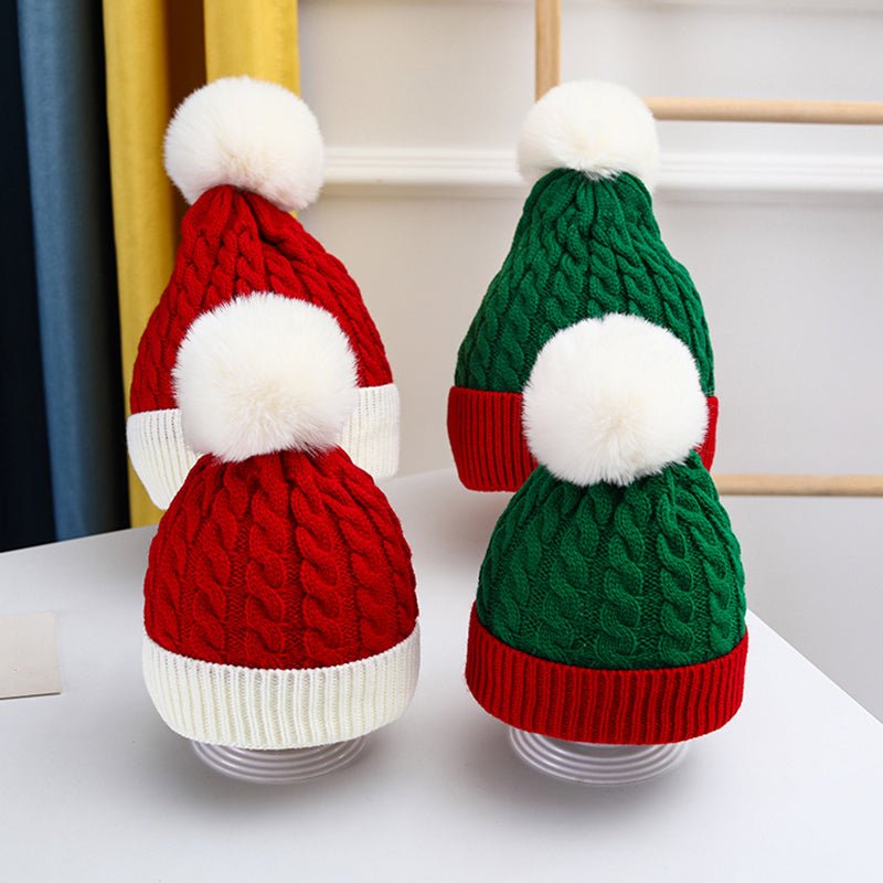 Cozy Christmas Knitted Beanie for Kids and Adults - BPRunning