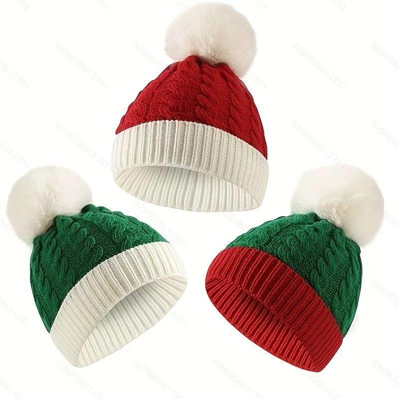 Cozy Christmas Knitted Beanie for Kids and Adults - BPRunning