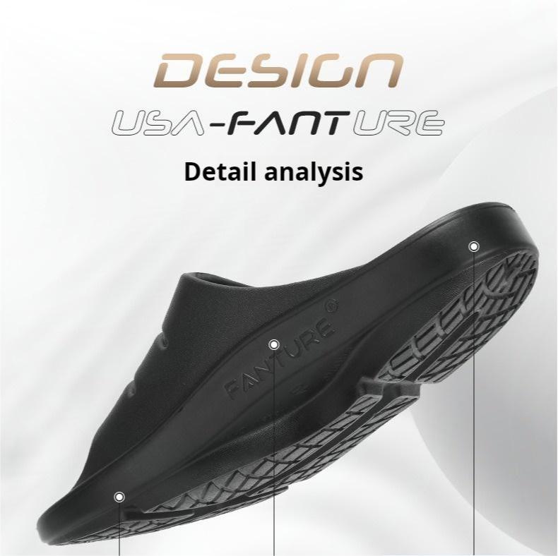 FANTURE Thick-Soled Non-Slip Recovery Slippers - Arch Support & Shock Absorption - BPRunning