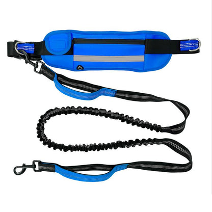 Hands-Free Dog Leash for Running & Hiking - Adjustable Waist Belt with Dual Handles - BPRunning