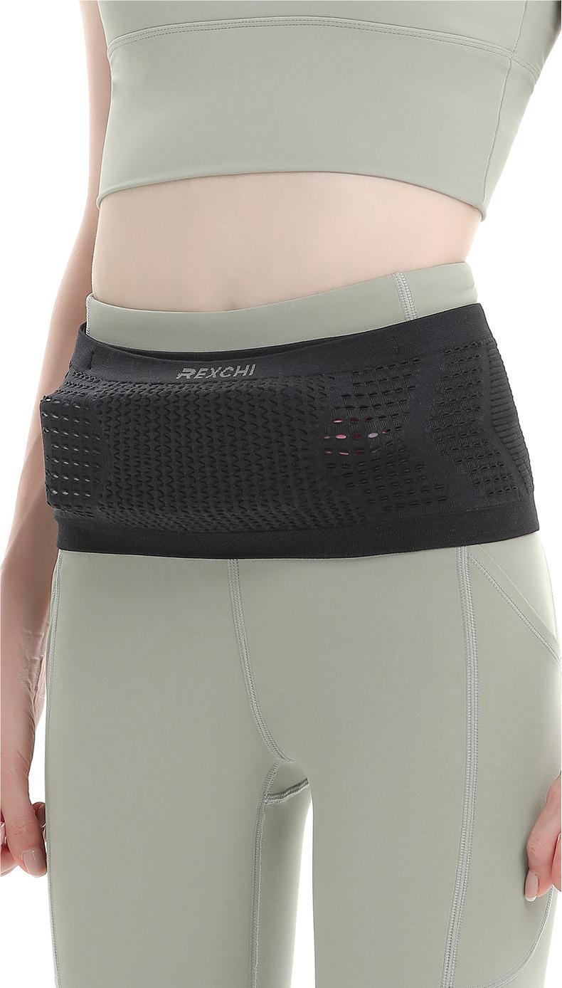 Multifunctional Knit Breathable Concealed Waist Bag - Adjustable Anti-Slip Running Belt - BPRunning