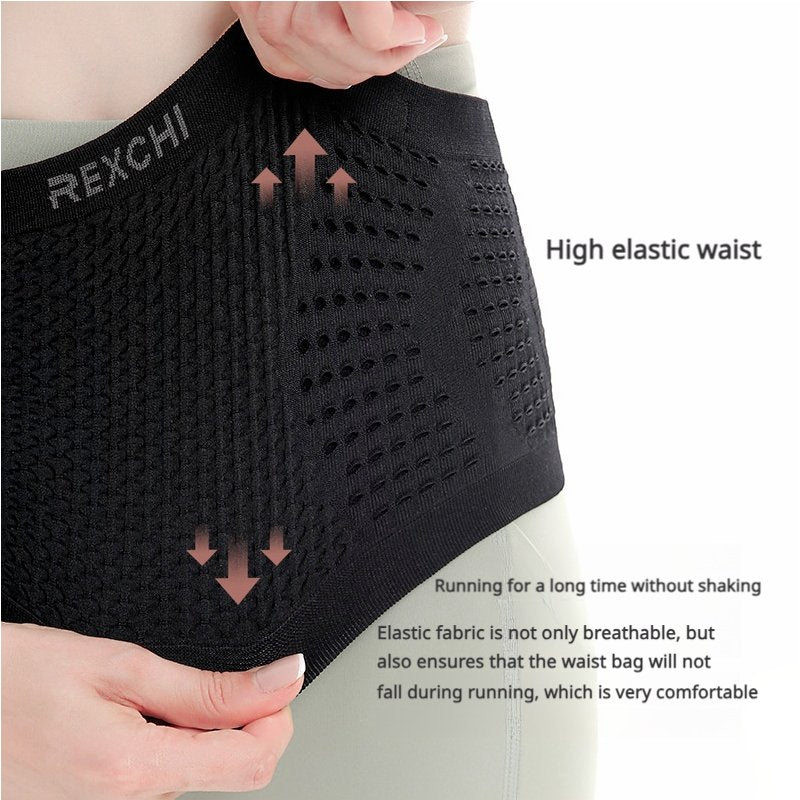 Multifunctional Knit Breathable Concealed Waist Bag - Adjustable Anti-Slip Running Belt - BPRunning