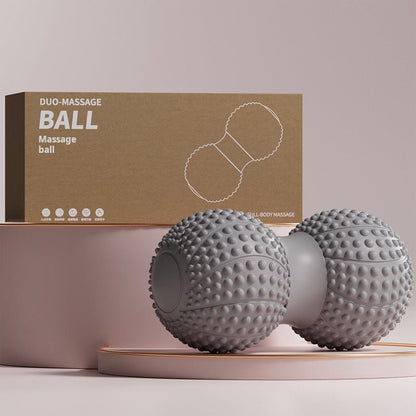 Peanut-Shaped Massage Ball – Dual Lacrosse Balls for Deep Tissue Relief and Muscle Recovery - BPRunning