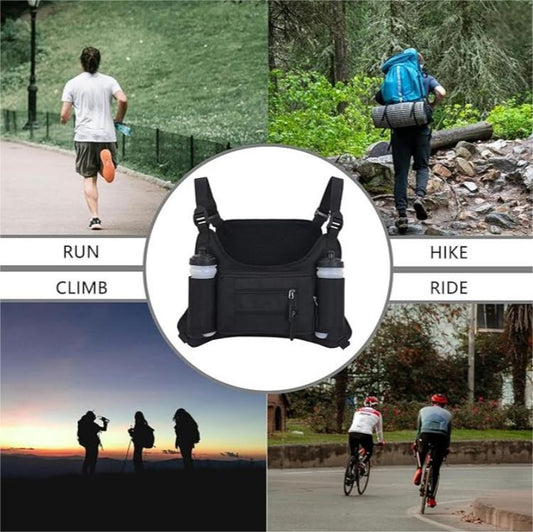 Versatile Outdoor Chest Pack - Tactical Hydration Vest for Adventures - BPRunning