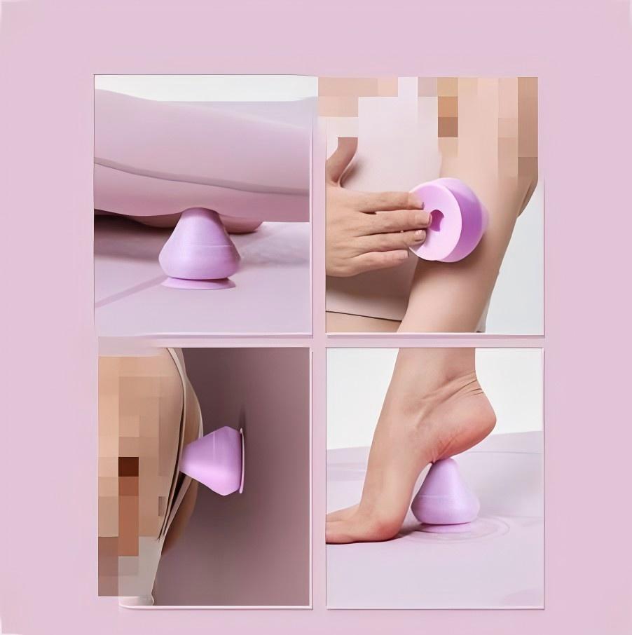 Wall-Mounted Multi-Function Suction Cup Massager for Back, Arm, and Foot Relaxation - BPRunning